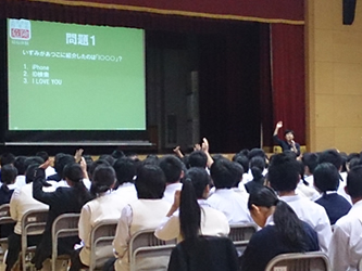 10月12日(土)　西早稲田中学校様にて